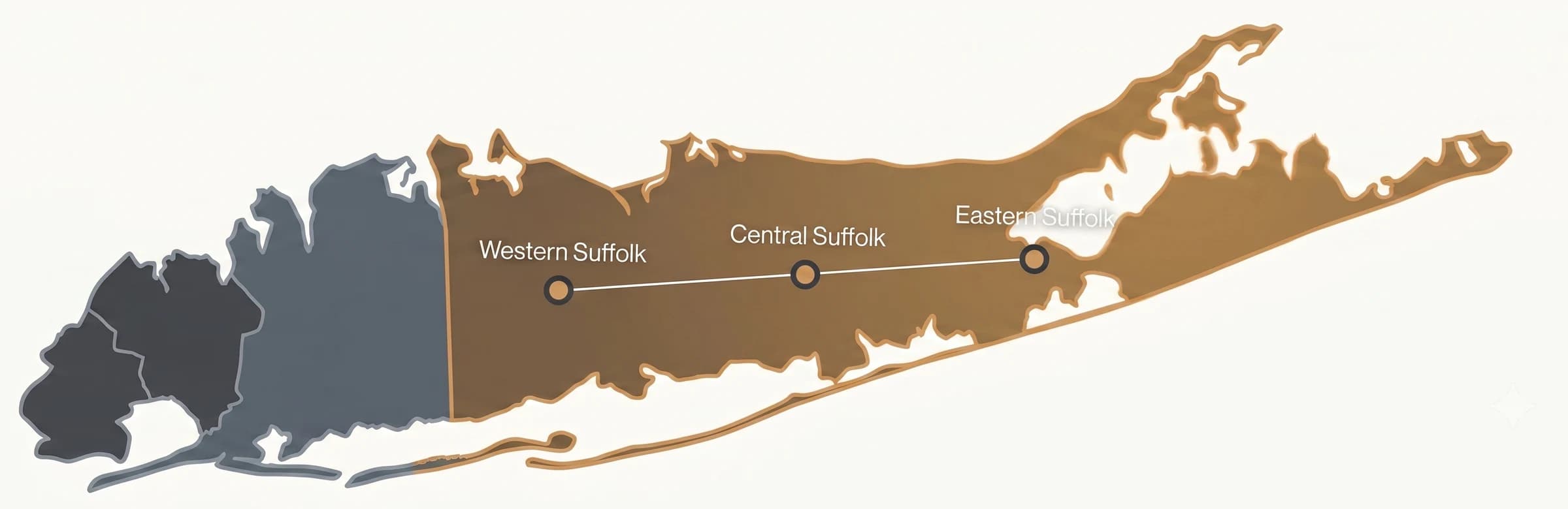 Map highlighting Suffolk County as the Paris Electric service region